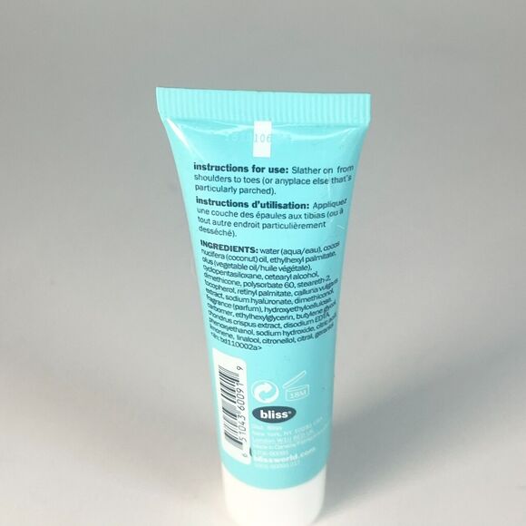 Bliss Body Butter Grapefruit + Aloe Cream Moisturizer Travel 1 fl oz 30 ml New - Picture 3 of 4